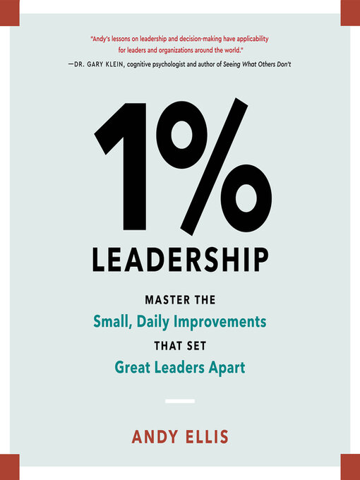 Title details for 1% Leadership by Andy Ellis - Available